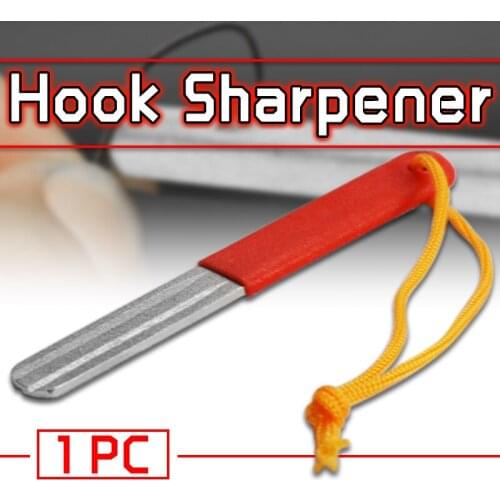 1pc Double Side Good Quality Fishing Flies Hook Hone Fly Fishing Hook Sharpening Tool Hooks Sharpener Hone
