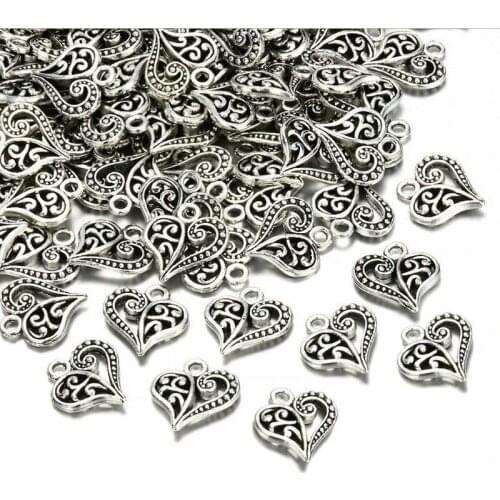 10/30 Pcx Tibetan Silver Alloy Hollow Bead Pendants, Beads, DIY Wholesale Crafts, Jewelry, Necklaces, Bracelets