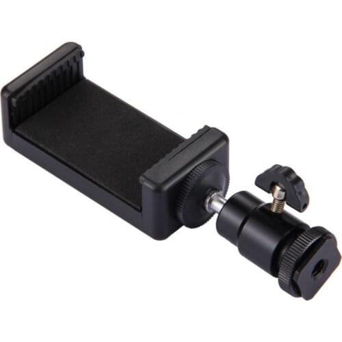 10pcs/lot Mini Ball Head 1/4" mount with Lock Hot Shot Adapter with phone holder for Camera LED Light Flash Bracket Holder Mount