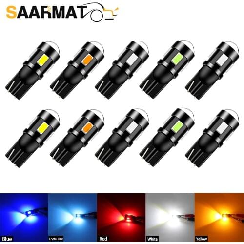 10PCS W5W T10 led bulb canbus 12V ice blue Signal Lamp wedge light Daytime running lights The width light License Plate Light