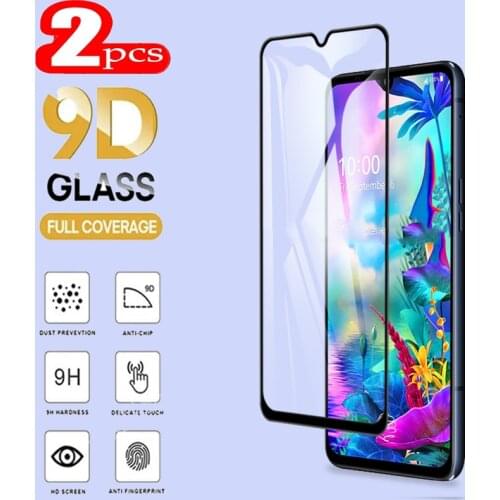 2PCS For LG G8X ThinQ Screen Protector Full Glue Tempered Glass Protective Cover Film On LGG8X LMG850EMW, LM-G850