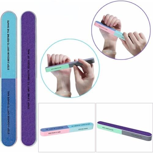 2Pcs/Set 7 in 1 Ways 4 Sides Bloc Polissoir Ongles Limas Para Manicura Nail File Gel Polish Sand Nails Buffer Block
