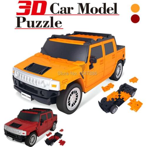 3D Car Model 1:32 DIY Car Model Kit Building Blocks Set,Funny Vehicle Blocks Toy Educational toys for children