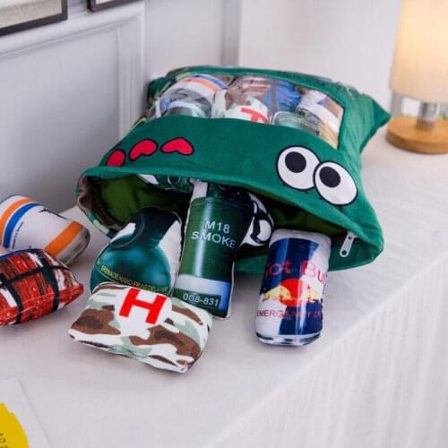 7 Pieces Printed Throw Pillow Classic Cosplay Sofa Decorative Car Sleeping Support Pillow Creative Home Decoration Doll Gift