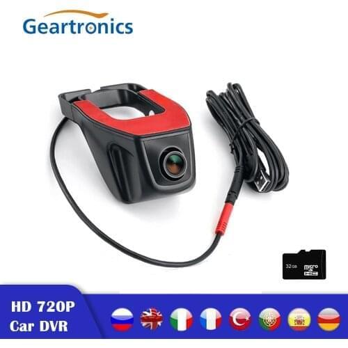 HD 720P Car DVR Dash Camera SUB dvr Camera GPS Player Digital Video Night Version Recorder DVR Camera For Android 6.0 7.1 4.4