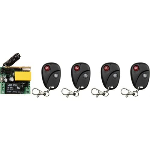 AC220V 1CH 10A Wireless Remote Control Switch System teleswitch Receiver+Transmitter Garage Door Lighting lamp/ window shutters