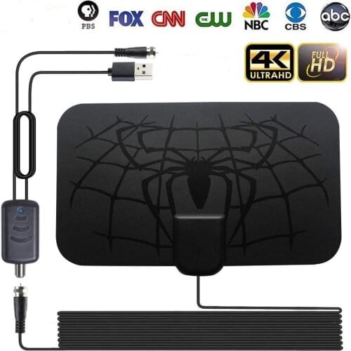 Digitale Antena Voor Tv Antenne Indoor 1500 Miles Hdtv Antenne Schotel Ontvanger Freeview 1080P DVB-T2 Satellietschotel Signaal