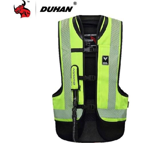 DUHAN Motorcycle Vest Motorcycle Air Bag Vest Motorcycle jacket Airbag Reflective Motorbike Air-bag Moto Vest Protective Gear