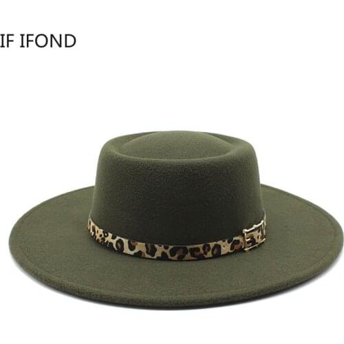 Fedora hat for Men Women Casual Wide Brim Jazz Hat Autumn Winter Panama Felt Hat Round Top Party Formal Hat