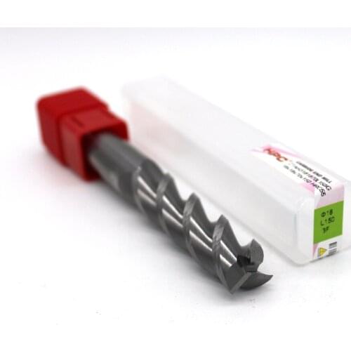 Router bit blade diameter 18mm overlength 150mm of 3 flutes flat end HRC 55 carbide end mills CNC machine tool mill cutter