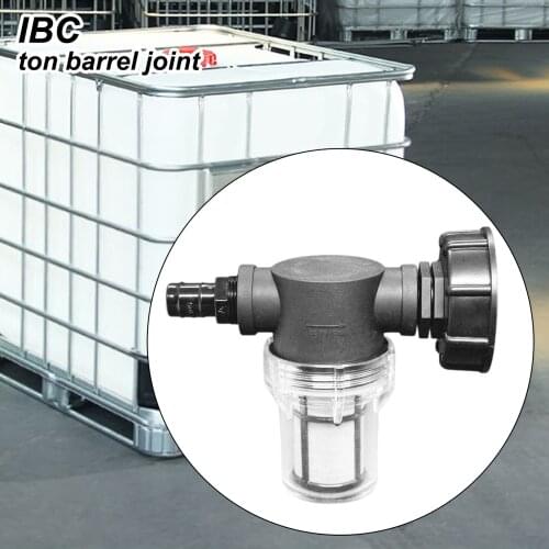 IBC Ton Barrel Joint Ton Barrel Fittings Garden Pipe Joint Elbow Ton Barrel PE Pipe Joint With Filter Gardening Accessories