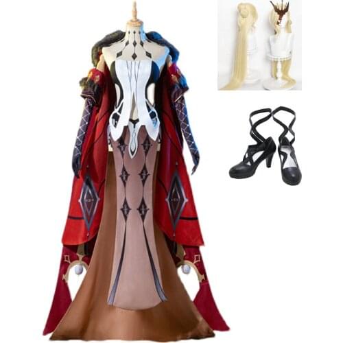 Game Genshin Impact La Signora Cosplay Costume Halloween