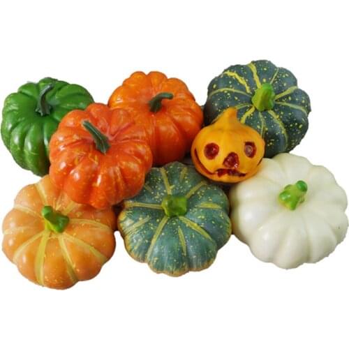 Artificial Pumpkin Simulation Fruits Vegetables Party Wedding Decoration Halloween Festival Decor Photography Props