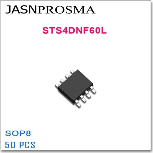 JASNPROSMA 50PCS SOP8 STS4DNF60L High quality STS