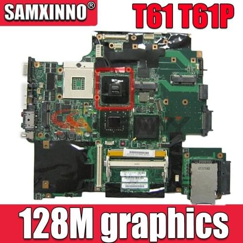 Akemy 42W7876 44C3928 for lenovo IBM thinkpad T61 T61P laptop motherboard 965PM DDR2 15.4 Inch 128M graphics