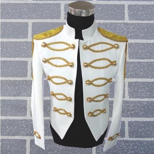 Phnom Penh tassels men suits designs masculino terno stage singers men blazer dance clothes star style dress punk stand collar