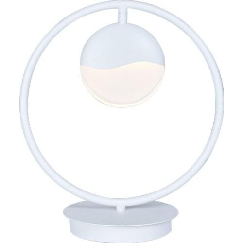 Desk Top Hotel Nightclub Bar Side Decoration Modern Dining Led Ring Table Light luminaria de mesa