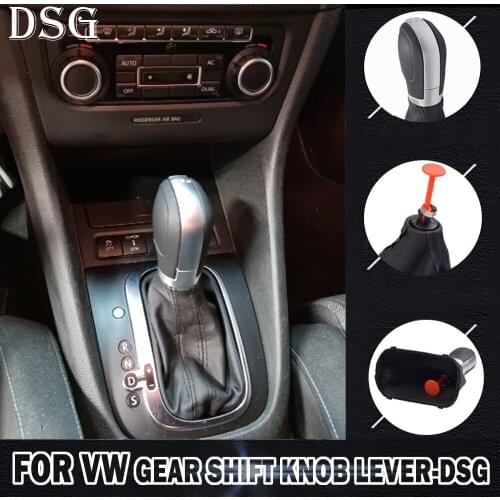 New Styling Car Gear Shift Knob Automatic For VW Golf 6 Jetta MK6 EOS Passat B7 CC For Sharan For Seat With Leather Boot Cover