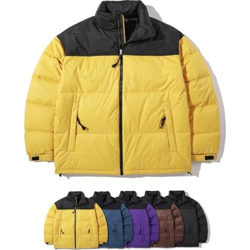 2021 New Patchwork Puffers Jackets Men Korean Fashions All-match Streetwear Hip Hop Loose Couple Minimalist Winter Warm Coat