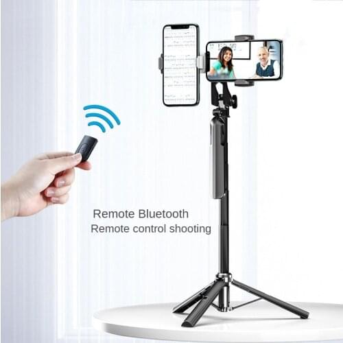 New Bluetooth Selfie Stick Handheld Stabilizer PTZ Stand Anti-shake Multi-Cam Tripod Integrated Folding Portable Live Bracket