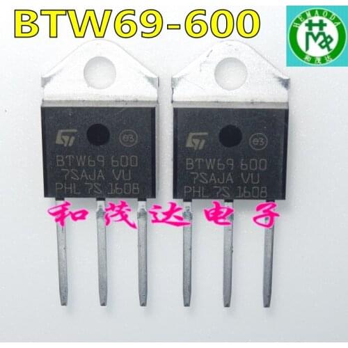 Original New 2pcs / BTW69-600 BTW69600 TO-3P BTW69-600RG TO3P