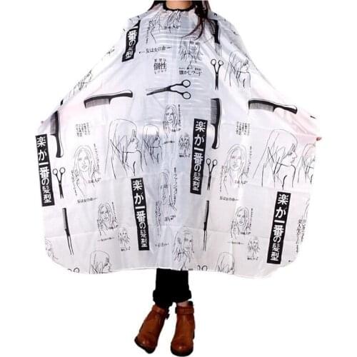 Adult Salon Barber Gown Cape Hairdressing Hairdresser Hair Cutting Cloth Black