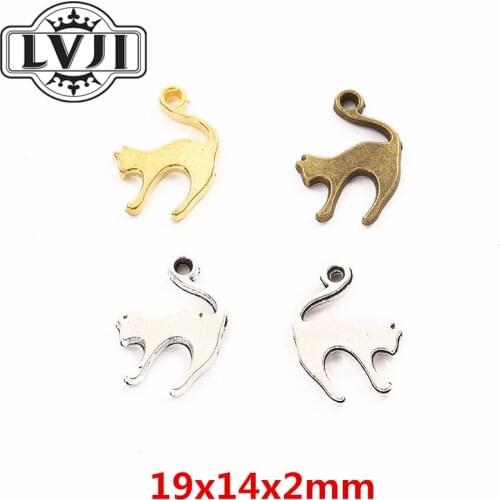 35pcs zinc alloy Animal Cat Charms for Jewelry Making 5933