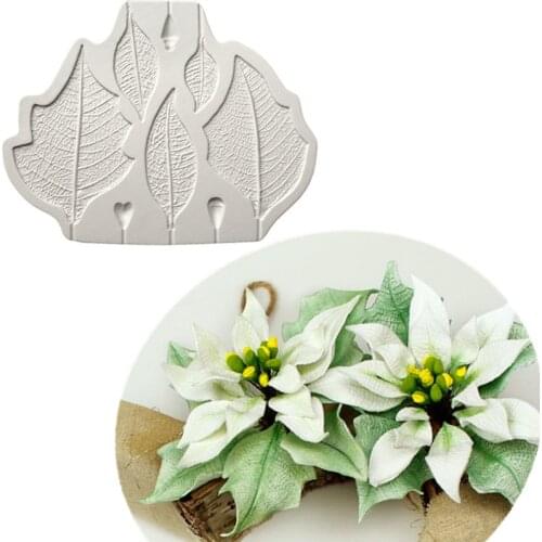 Diy Tree Flower Press Molding Foil Mold Silicone Mold Cake Decor Fondant Cake 3D Silicone Mould
