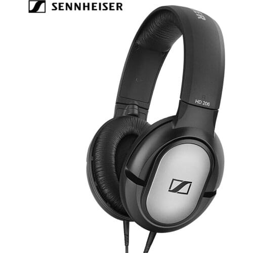 Sennheiser HD206 3.5mm Wired Headphone Noise Isolation Earphone Stereo Music Sport Gaming Headset Deep Bass for IPhone Android
