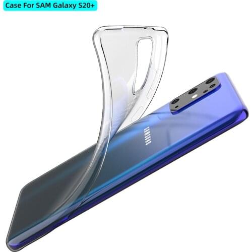 TPU Clear Case for Samsung Galaxy S20 Plus Transparent Soft TPU Shockproof Phone Case for Samsung S20Plus 20+ Protection Cover