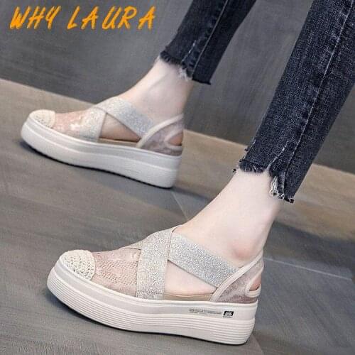 Womens Sandals Summer Ladies Girls Comfortable Ankle Hollow Round Toe Sandals Women Soft Beach Sole Womens Shoes