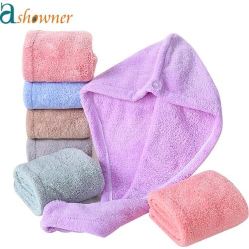 Super Absorbent Hair Cap Soft And Comfortable Bath Head Turban Wrap Quick Dry Shower Hair Towels Hat For Drying Hair Women Girls