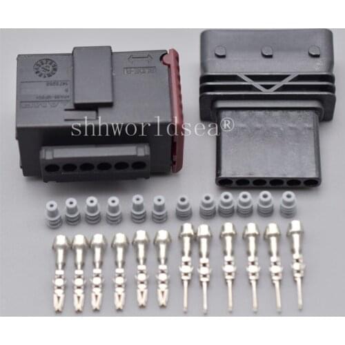 Shhworldsea 6pin 1.5mm Accelerator Pedal Sensor Connector, male of 6-929264-2 6-929265-2 for Chevrolet Fiat VW AUDI Kia Mitsubi