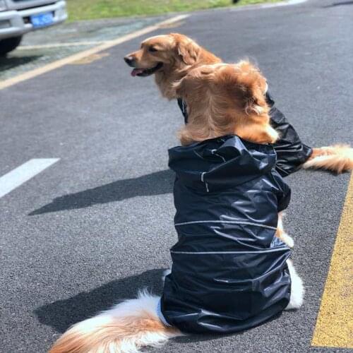 Waterproof Pet Dog Puppy Raincoat Dog Clothes Outdoor Coat Rain Jacket Reflective Small Medium Large Dog Poncho Pet Supplies