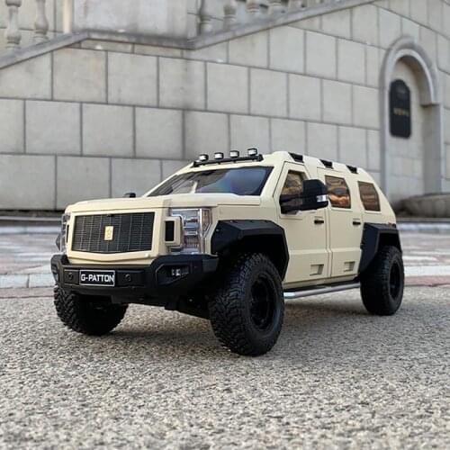 1:18 Diecast Alloy WWII Super Off-Road Vehicle G War Chariot Car Model Die-Cast Metal Toy Adult Souvenir Collection Gift Display