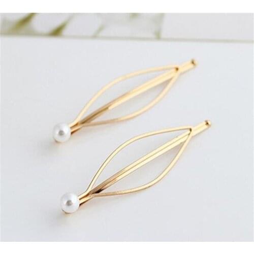 1 Pc Simple Fashion Jewelry Pearl Hairpins Clip Barrettes Women Beautiful Girl Hair Clips Bridal Headdress Hair Accessories