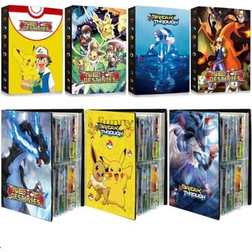 27 Styles 240Pcs TOMY Pokemon Album Cards Book Anime Game Card Holder Folder Top Loaded List Toys For Children 28-51 Series