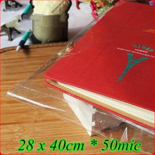 300pcs/lot 28 x 40cm*50mic Self Adhensive Seal Plastic Packaging Bag,Clear OPP Poly Bag,Transparent OPP T- shirt Packaging
