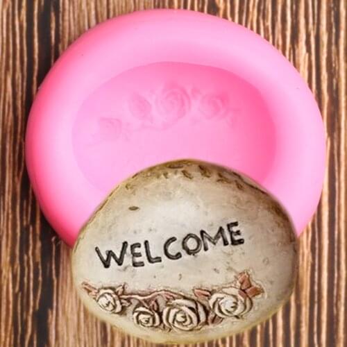 3D Fairy House Stone Silicone Mold Baby Birthday Party Cake Decorating Tools Polymer Clay Molds Fondant Chocolate Candy Moulds