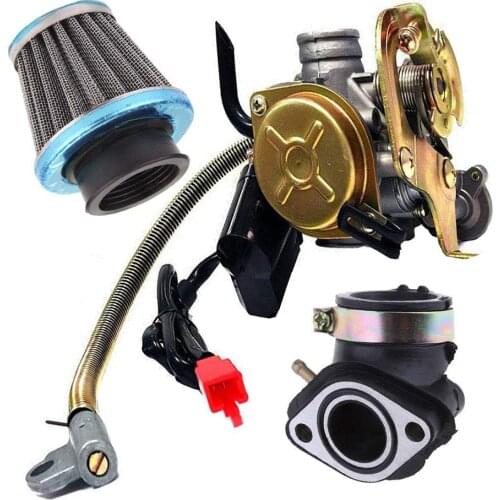 Auto Accessories Carburetor Fit for GY6 50CC 49CC 4 Stroke Scooter Taotao Engine 18mm Carb Intake Manifold Air Filter