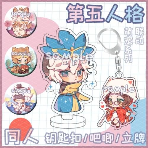 Game Identity V Eli Clark Helena Adams Naib Subedar Joseph Cute Acrylic Stand Model Plate Tabletop Toy Keychain Pendant Badge