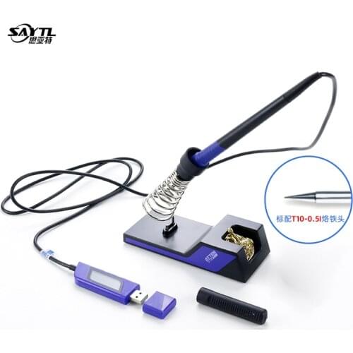 Mini USB Electric Soldering Iron tip 5V 2A Adjustable Temperature Portable Digital 10W Precision Solder Station OLED Display