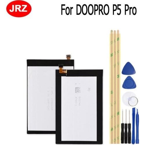 JRZ For DOOPRO P5 Pro Battery 3300mAh Mobile Phone Top Quality Replacement Batteria For DOOPRO P5 Pro with Free Tools Set