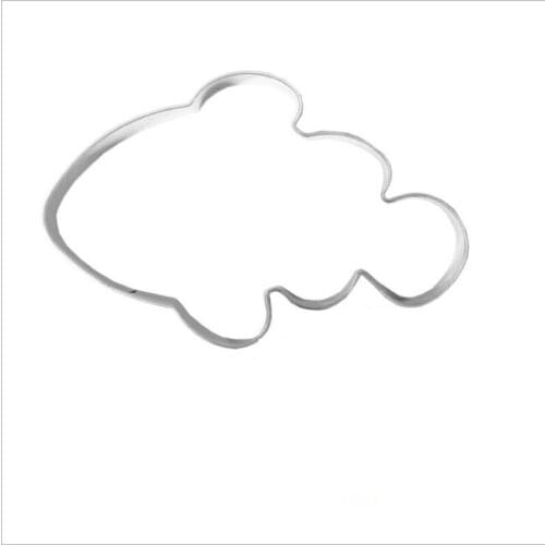 1pcs patisserie reposteria Cartoon Fish Moldes Metal Cookie Cutter Fondant Cake Decor Pastry Shop Cupcake Toppers Biscuit Mould