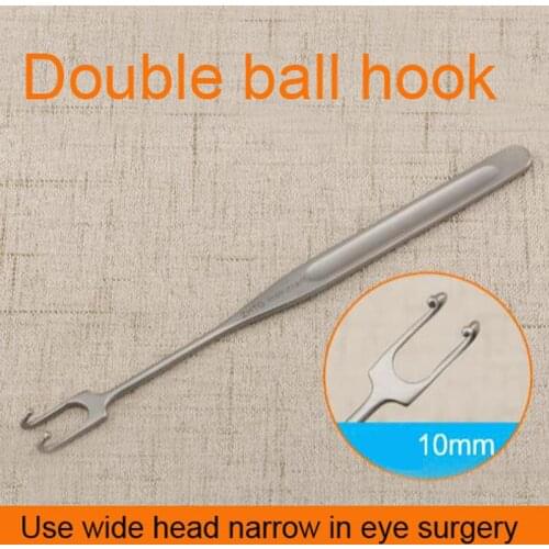 Eye pull hook double ball hook eye equipment stainless steel eyelid eyelet hook