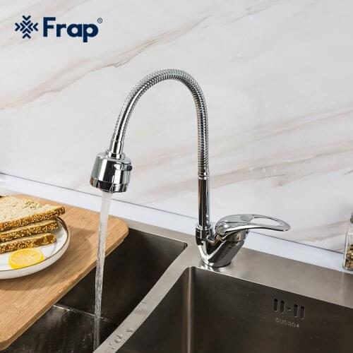 Frap Solid Kitchen Mixer Cold and Hot Water Mixer Tap Single lever Hole Water Tap Kitchen Faucet Torneira Cozinha F4302-b