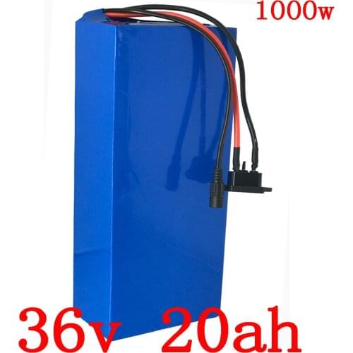 36V lithium battery pack 36v 20ah electric scooter battery 36V 500W 1000W scooter battery 36V 20AH electric bike battery+charger