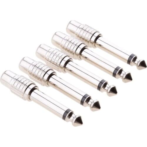 Male To RCA Female Mono Audio Adapter Plug Jack Connector Stereo Receiver Tools