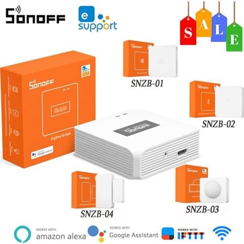 SONOFF Zigbee Bridge Smart Home Control With Wireless Switch/ Temperature And Humidity Sensor/ Motion Sensor/ Door Window Sensor