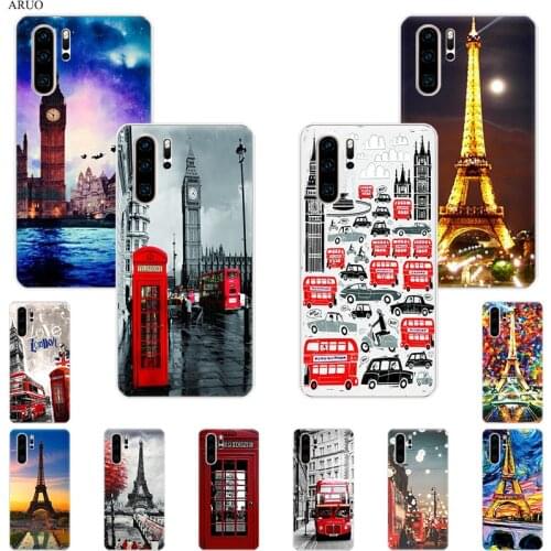 Eiffel Oil Paris London SOFT TPU Silicone Phone Case for Huawei Y9S Y7P Y6S P40 P30 Pro P20 lite Nova 5t 5 6 3e P-SMart Z cover
